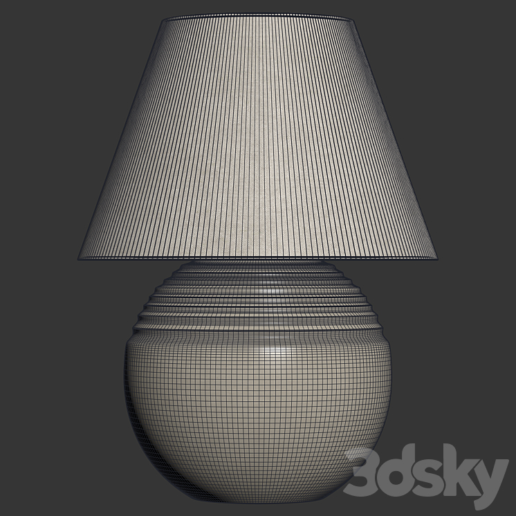 Zara Home – The terracotta lamp 3DS Max Model - thumbnail 2