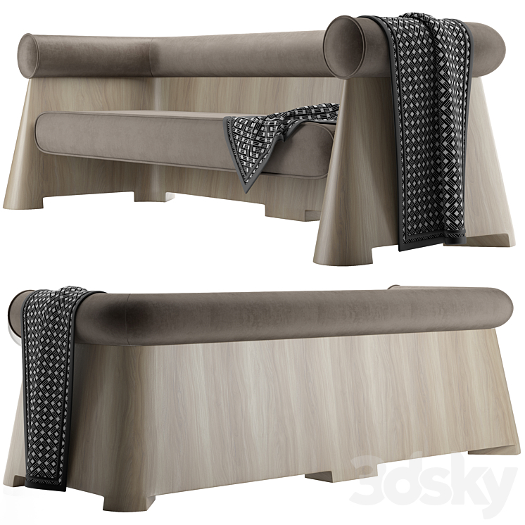 sofa TIMANDRE BY MAXIME BOUTILLIER 3DS Max Model - thumbnail 2