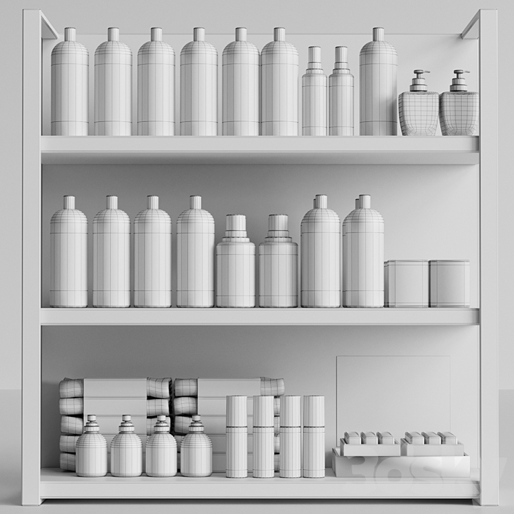 Collection of cosmetics for beauty salons or bathroom 3DS Max Model - thumbnail 2