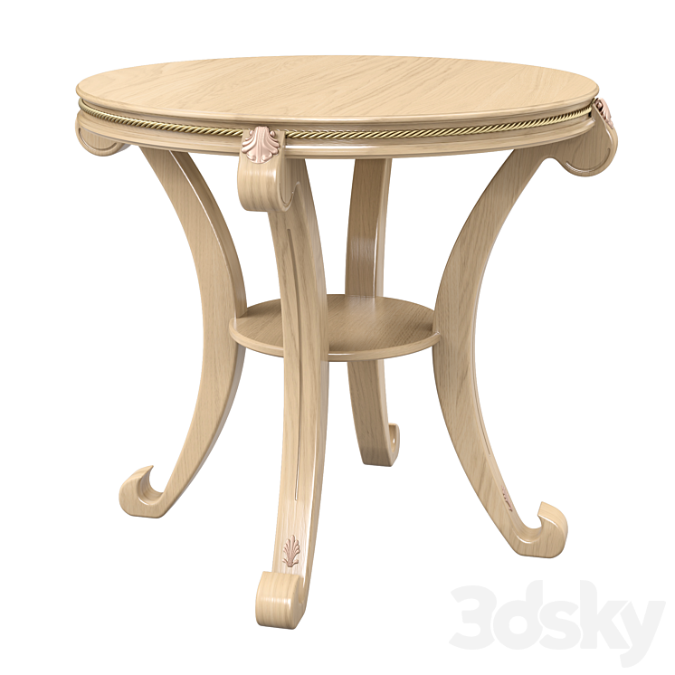 Coffee table Gloria M 3DS Max Model - thumbnail 2