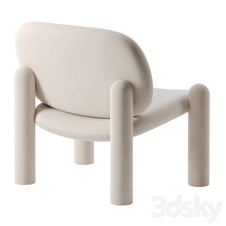 TOTTORI armchair by Driade 3DS Max - thumbnail 2