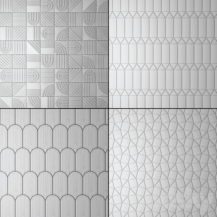 Yellow tile 3D Model