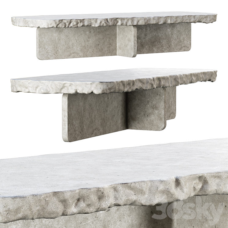 Richard concrete long table by Bpoint design \/ Concrete dining table Free Download