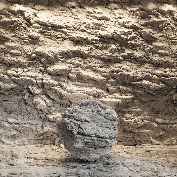 Rock in the interior. Rock material 3DS Max - thumbnail 1