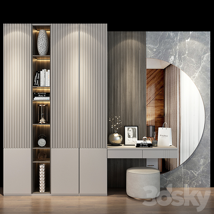 Hallway | Furniture cabinet | set 493 3DS Max Model - thumbnail 1