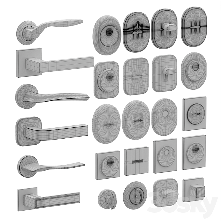Door fittings No. 1 3D Model