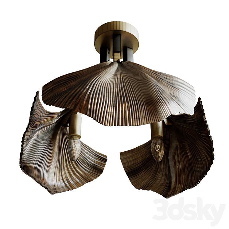 Ceiling chandelier Ginkgo 3DS Max Model - thumbnail 2