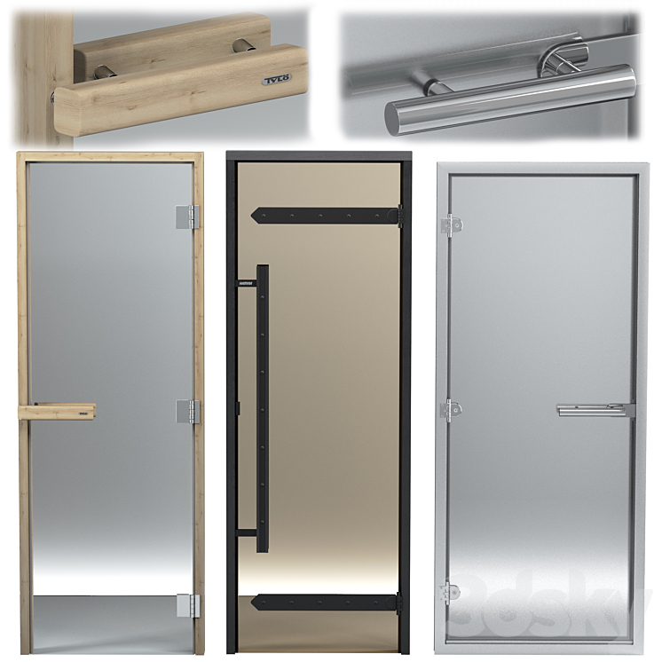 Turkish sauna glass doors hamam set 2 Free Download