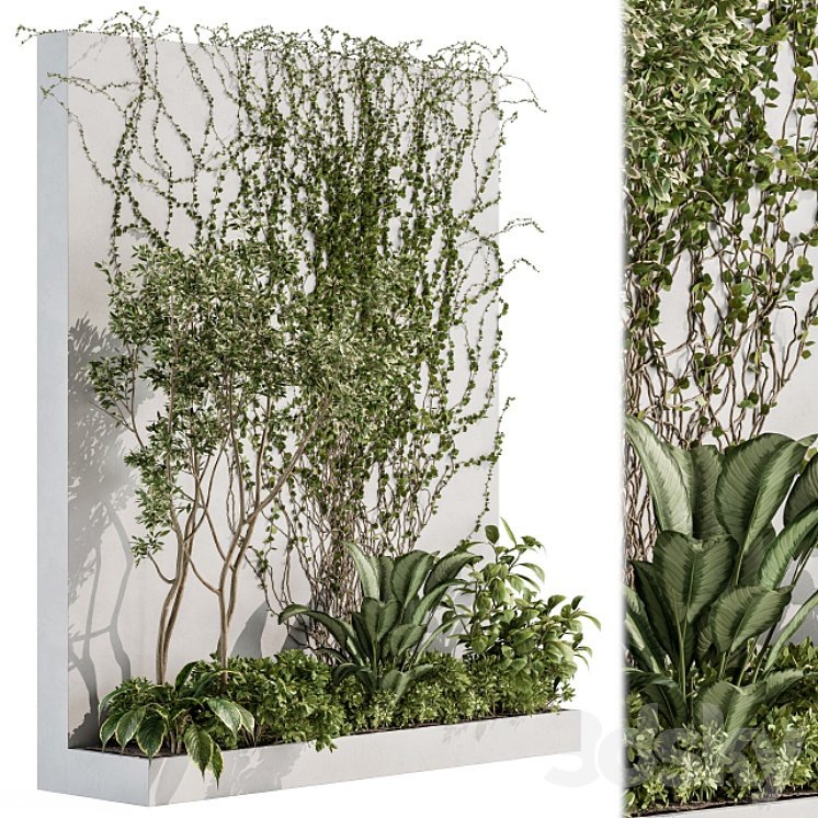 Vertical Garden Outdoor – Wall Decor 41 3D Model