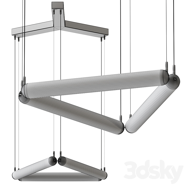 Puro Contour by Brokis Pendant Lamp 3D Model Free