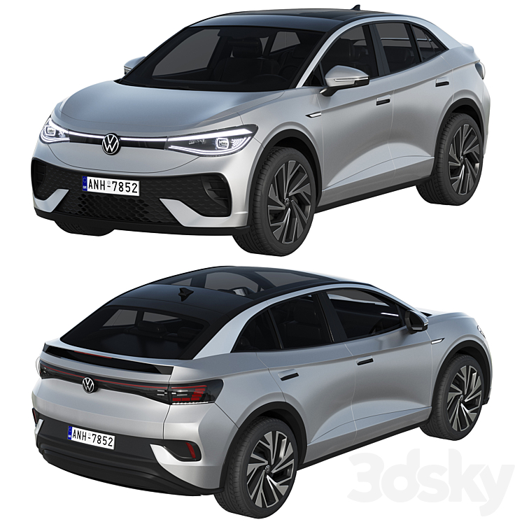 Volkswagen ID5 2022 3D Model Free