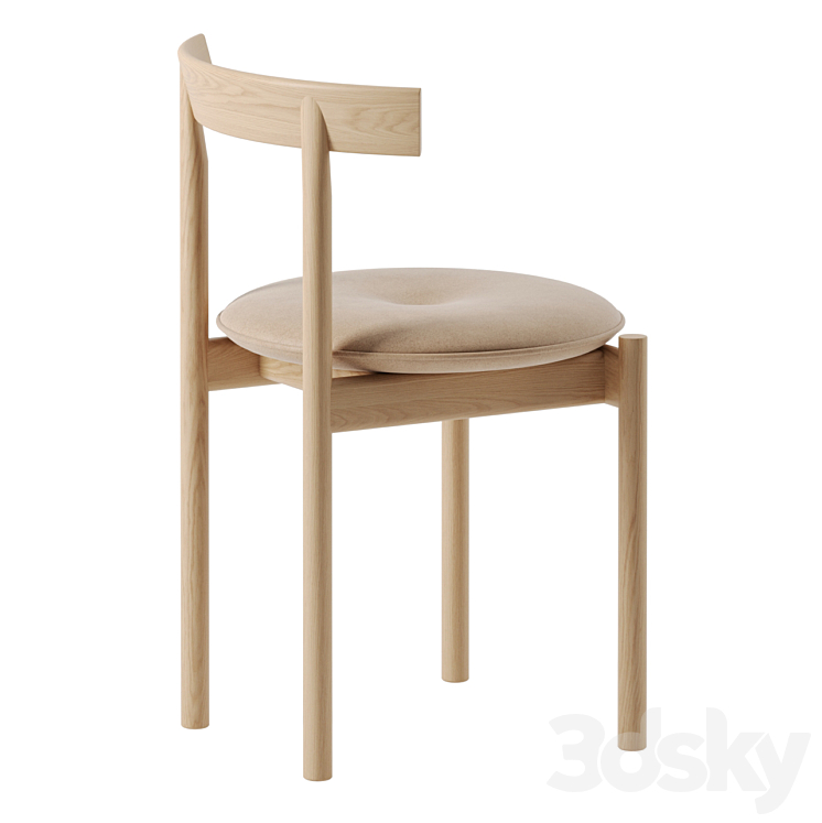 Comma Dining Side Chair by Herman Miller 3DS Max Model - thumbnail 2