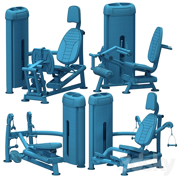 Equipment Gym 3 (Updated) 3D Model Free