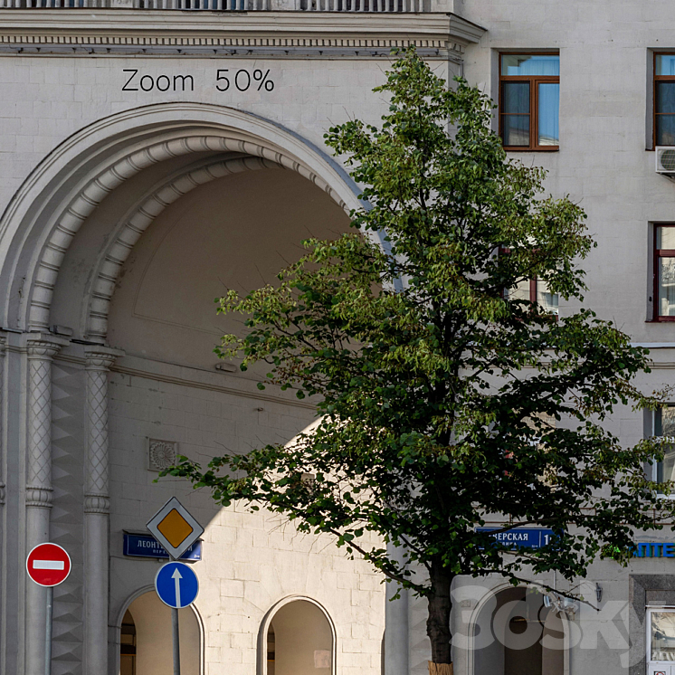 Panorama from Tverskaya street 3D Model Free
