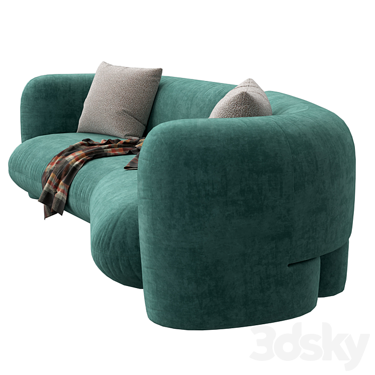 Hessentia Cornelio Cappellini Gio sofa 3DS Max Model - thumbnail 2