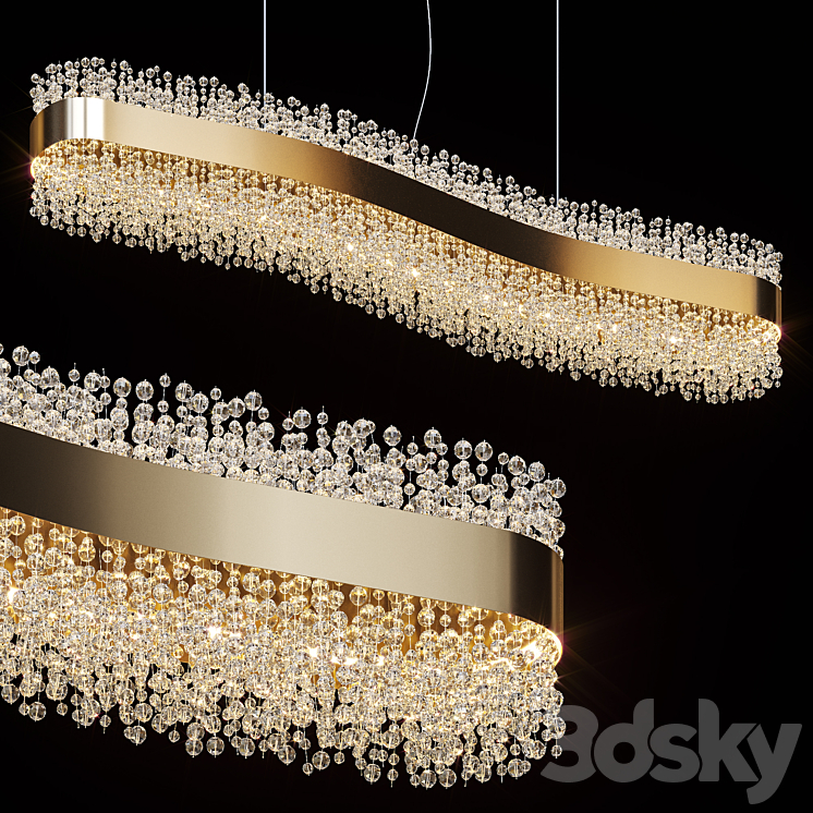 Suspended Chandelier Lusine by Lampatron 120cm Free Download