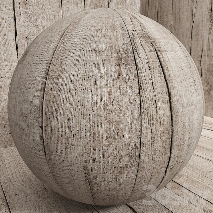 Material wood (seamless) oak – set 123 3DS Max - thumbnail 2