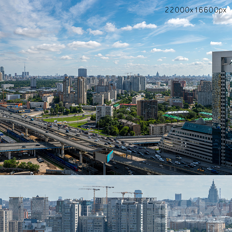 Panorama of Moscow from the flour-grinding passage v2 3D Model