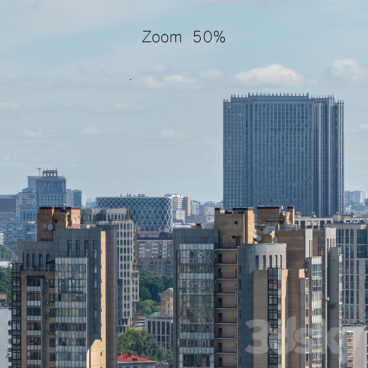 Panorama of Moscow from the flour-grinding passage v2 3DS Max Model - thumbnail 2