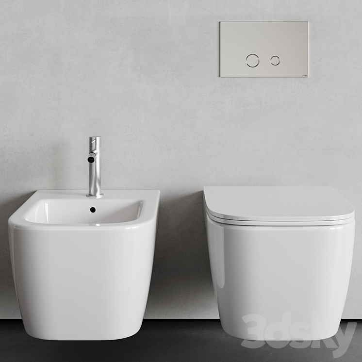 Rexa Design - Maybe.2 WC & Bidet 3D Model Free