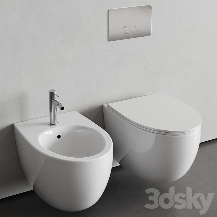 Rexa Design – About.2 WC & Bidet 3D Model