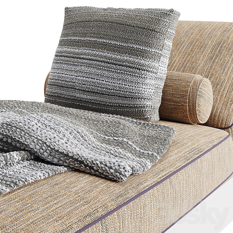 Flexform freeport chaise longue 3D Model