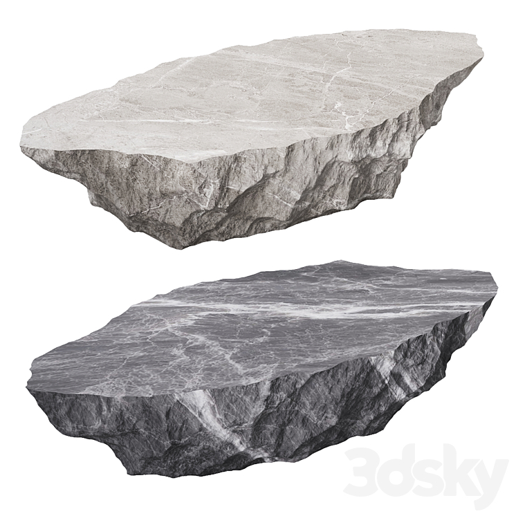 Stone table vray 3DS Max Model - thumbnail 2