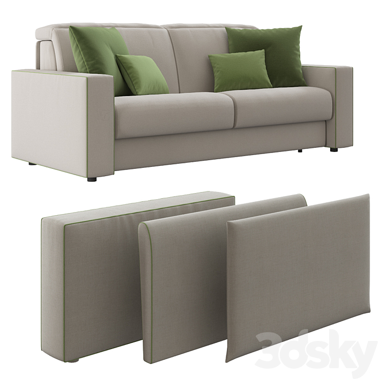 Barbados lecomfort sofa 3D Model