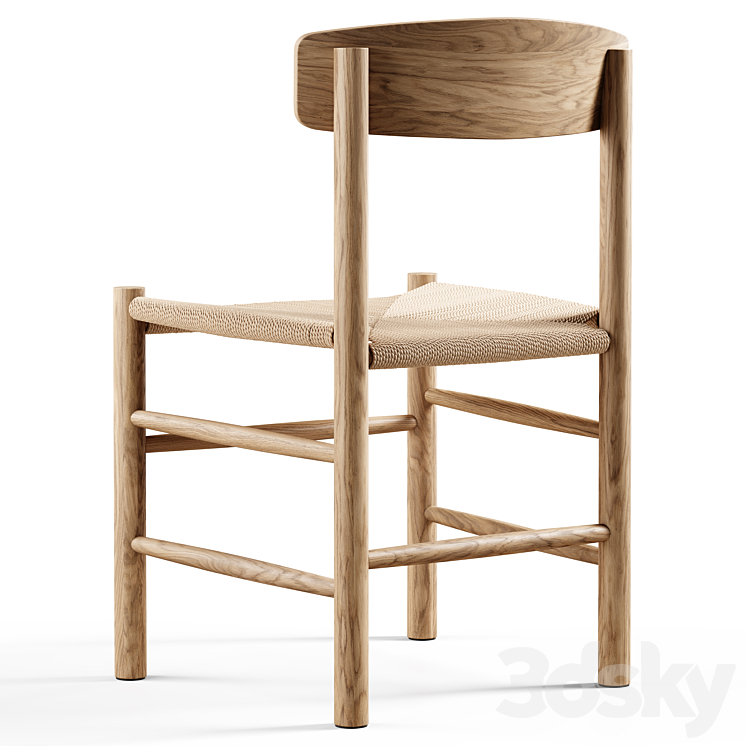 Fredericia – J39 Mogensen Chair 3DS Max Model - thumbnail 2