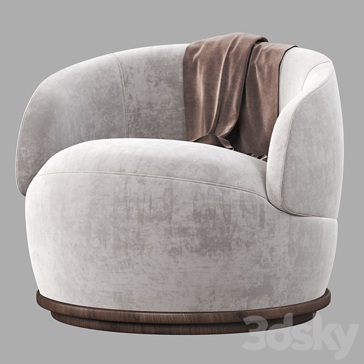 District Eight ORBIT ARMCHAIR Arm chair 3D model