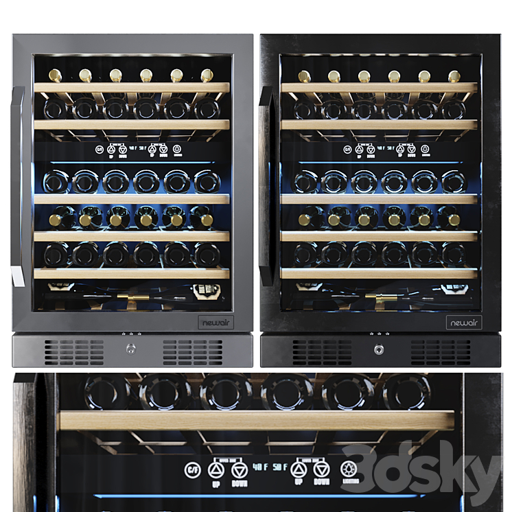 Under Counter Wine Fridges Collection 3D Model
