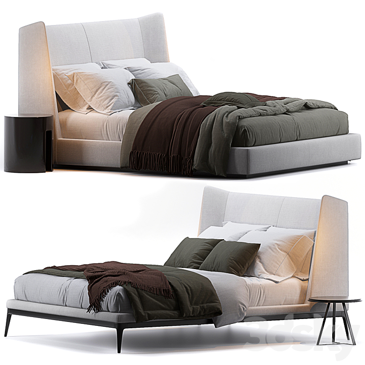 Bed by Flexform 3DS Max - thumbnail 1