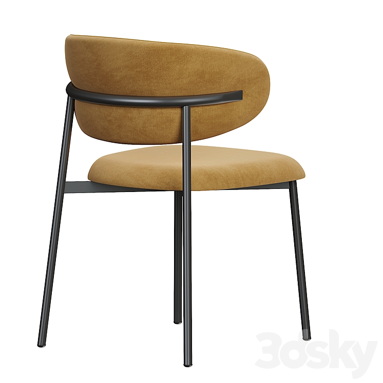 Potocco Olenadro dining chair 3DS Max - thumbnail 2