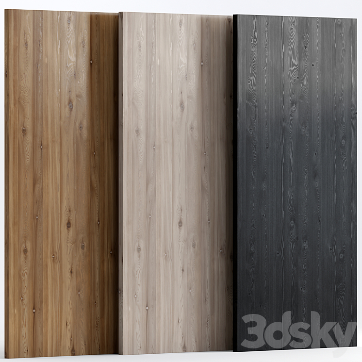 Wood 7 with 3 materials 3DS Max - thumbnail 1