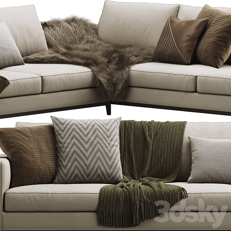 Sofa minotti andersen 3D Model
