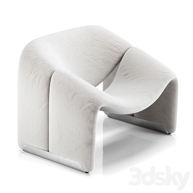 Groovy Lounge Chair Pierre Paulin 3DS Max - thumbnail 2