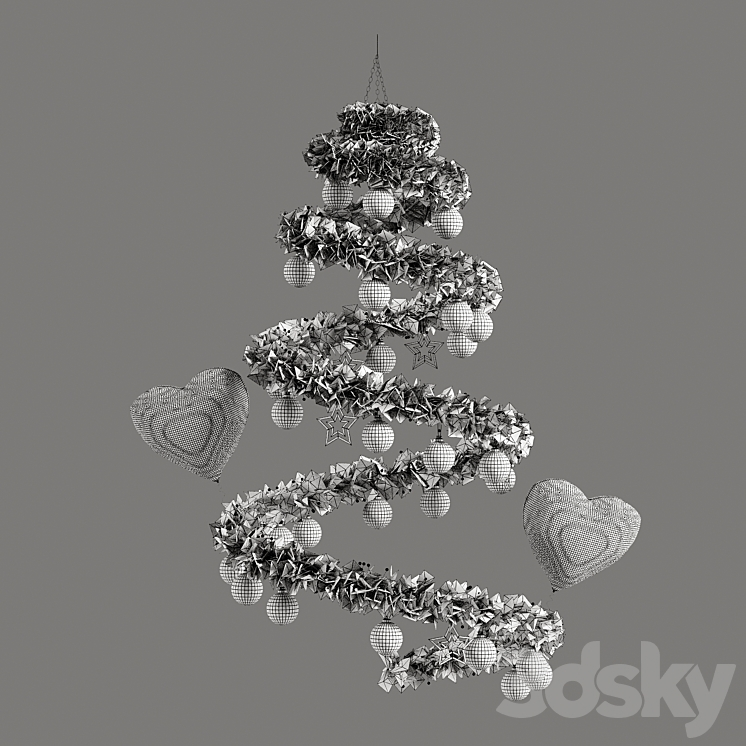 Christmas hanging plant Other decorative objects 3D model