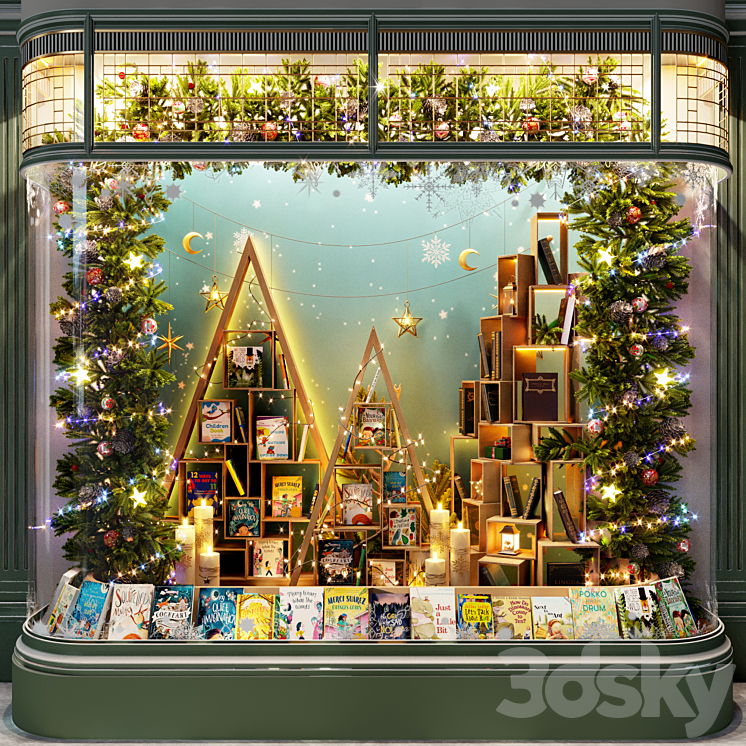 New Year's showcase of the book store Free Download