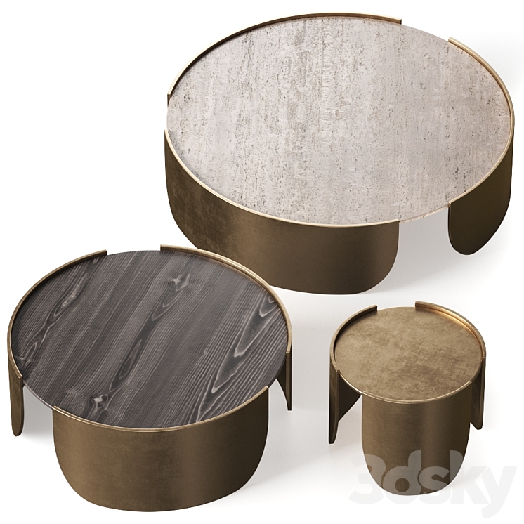 Cantori Atenae Coffee Tables 3DS Max Model - thumbnail 2
