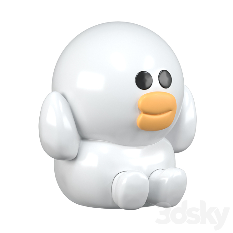 Ceramic figurine Duckling Free Download