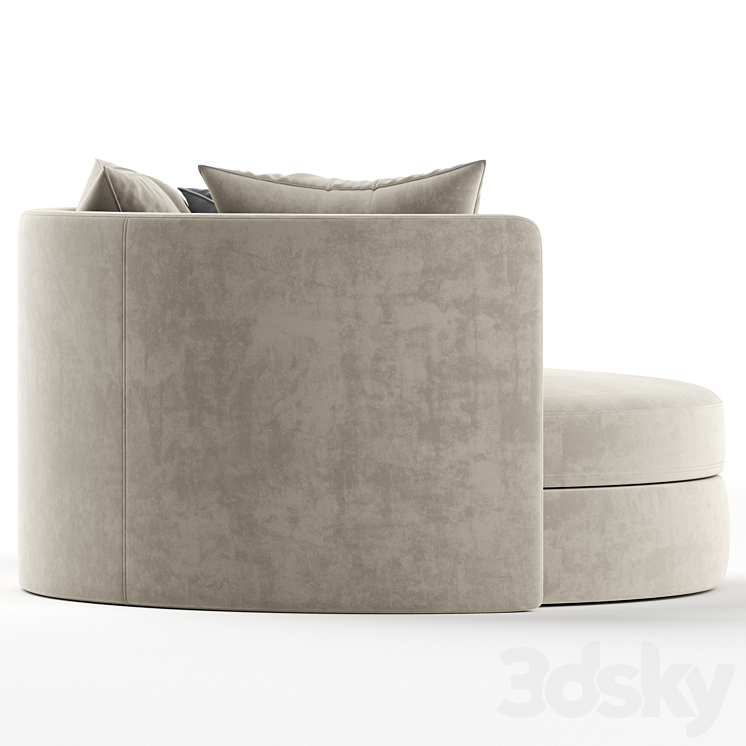 Thaire Sofa 3DS Max Model - thumbnail 2