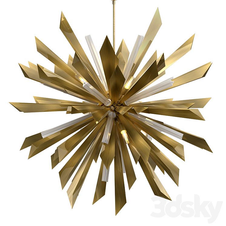 WALDORF LARGE CHANDELIER 3DS Max Model - thumbnail 1