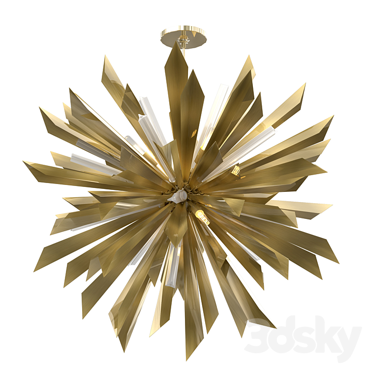 WALDORF LARGE CHANDELIER 3DS Max Model - thumbnail 2