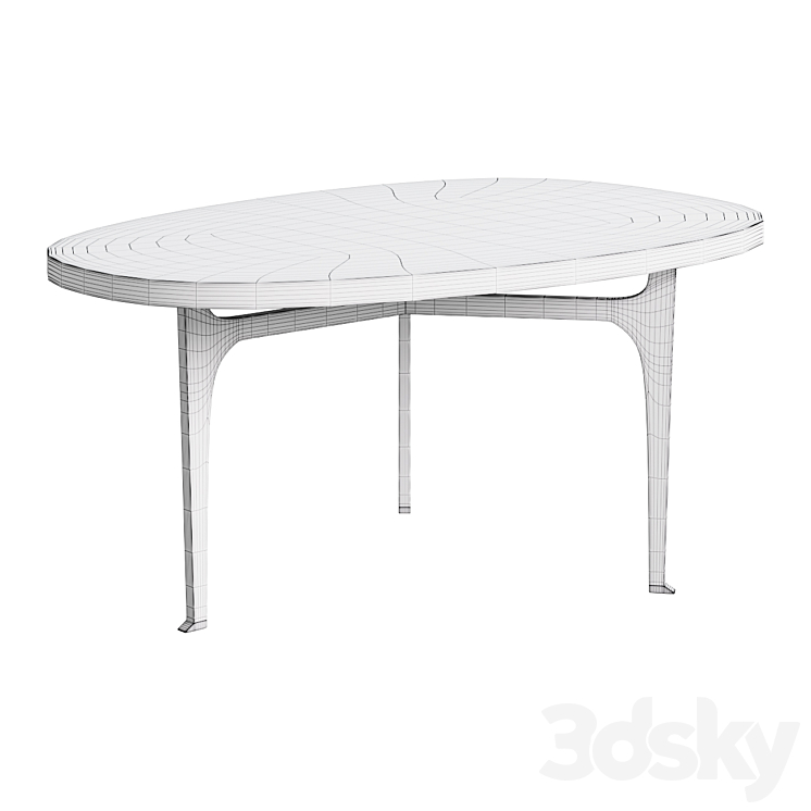 Stonehenge coffee table with stone top Coffee table coffee table 3DS Max - thumbnail 2
