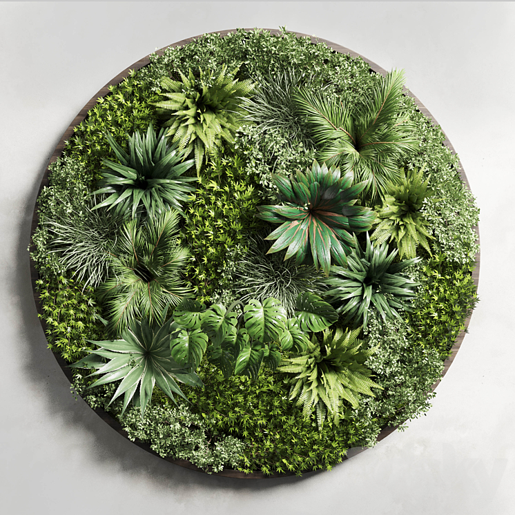 Circular Fitowall – Standing Garden – Vertical Garden from Indoor and Outdoor Plants Collection 13t collections 3D Model