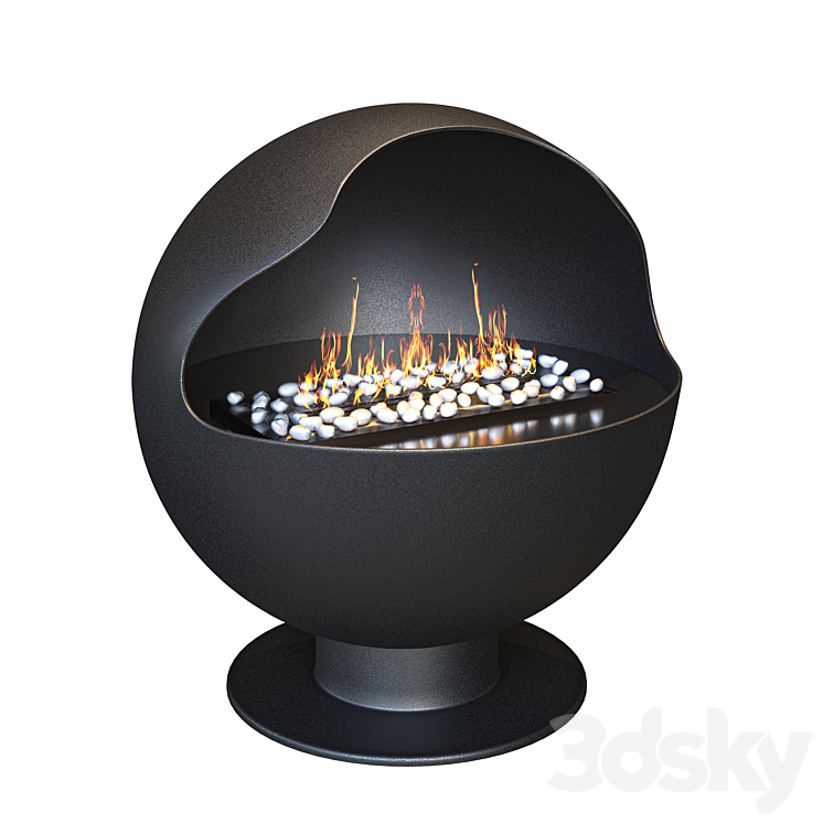 Bio fireplace Lux Fire Johnny 3D Model