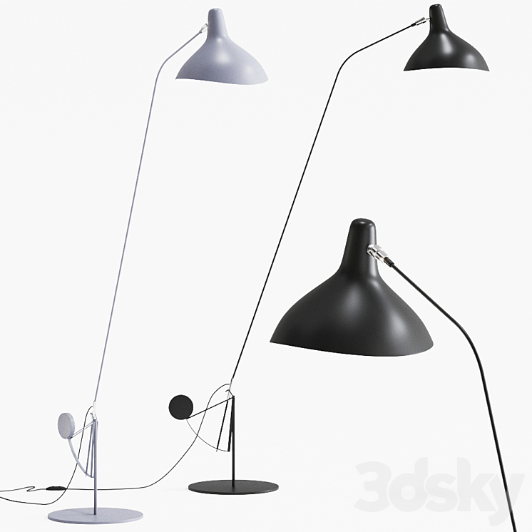 Mantis Bs1 B Bl by Dcw Editions Floor Lamp 3DS Max Model - thumbnail 1