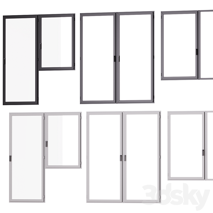 Window set 03 3D Model Free