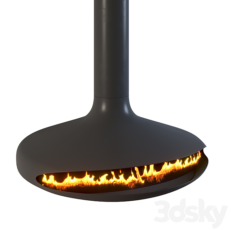 Focus creation GYROFOCUS Fireplace 3D Model
