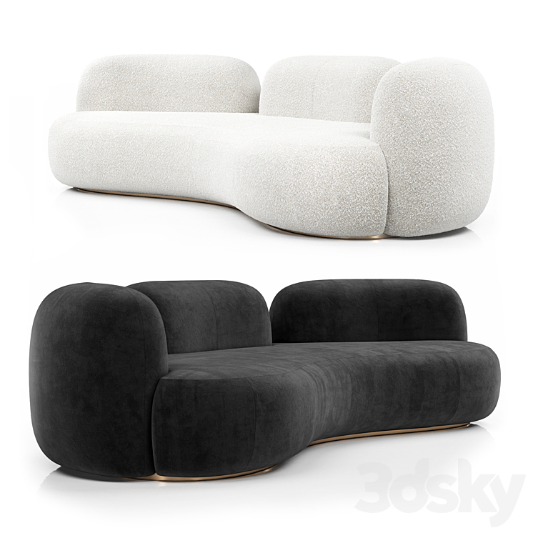 Tateyama XL Sofa 3 backs By Secolo 3D Model Free